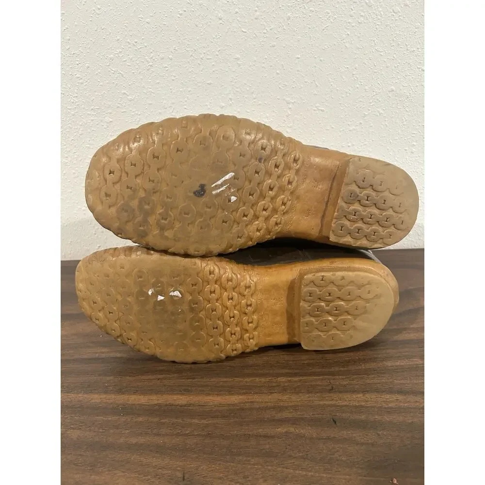 LL Bean Boots 6 Inch Original Men's Size 9M Made In USA Tan Brown Gum Leather